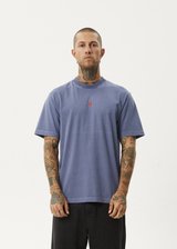 Flame - Recycled Retro Fit Tee - AfendsM230005 - Washed Marlin - S