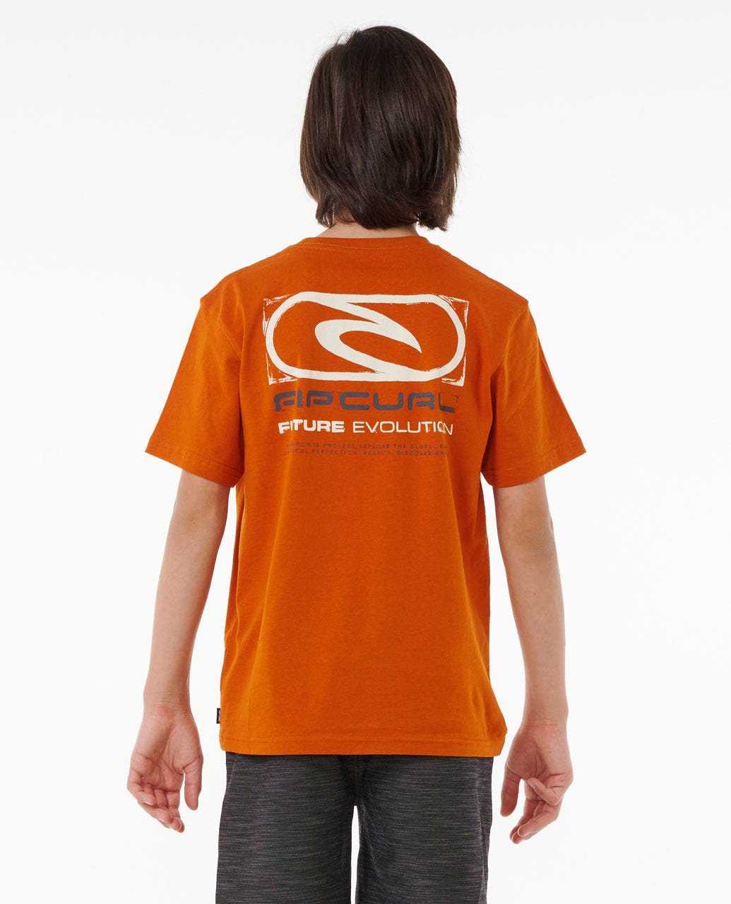 FUTURE EVOLUTION LOGO TEE - BOY - Rip Curl0ZWBTE - ORANGE AMBER - 8