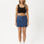 Georgia - Hemp Denim Skirt - AfendsW234906 - Authentic Blue - 24