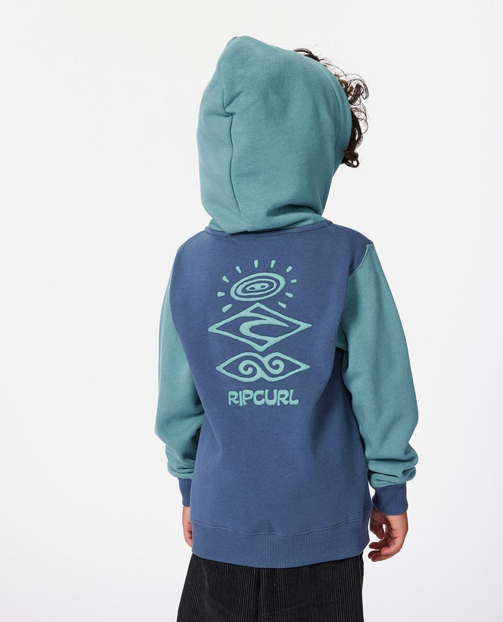 GROM ENERGY Z/T HOOD - BOY - Rip Curl00YTFL - BLUE LAGOON - 1to2