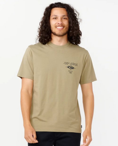 HALLMARK TEE - Rip Curl0KKMTE - WASHED MOSS - S