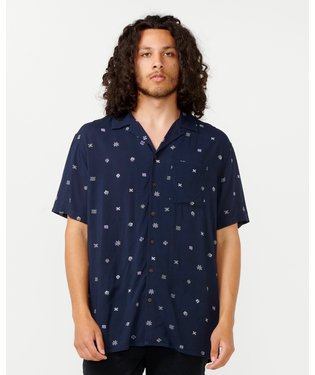 HOFFMAN MICRO S/S SHIRT - Rip Curl047MSH - NAVY - S