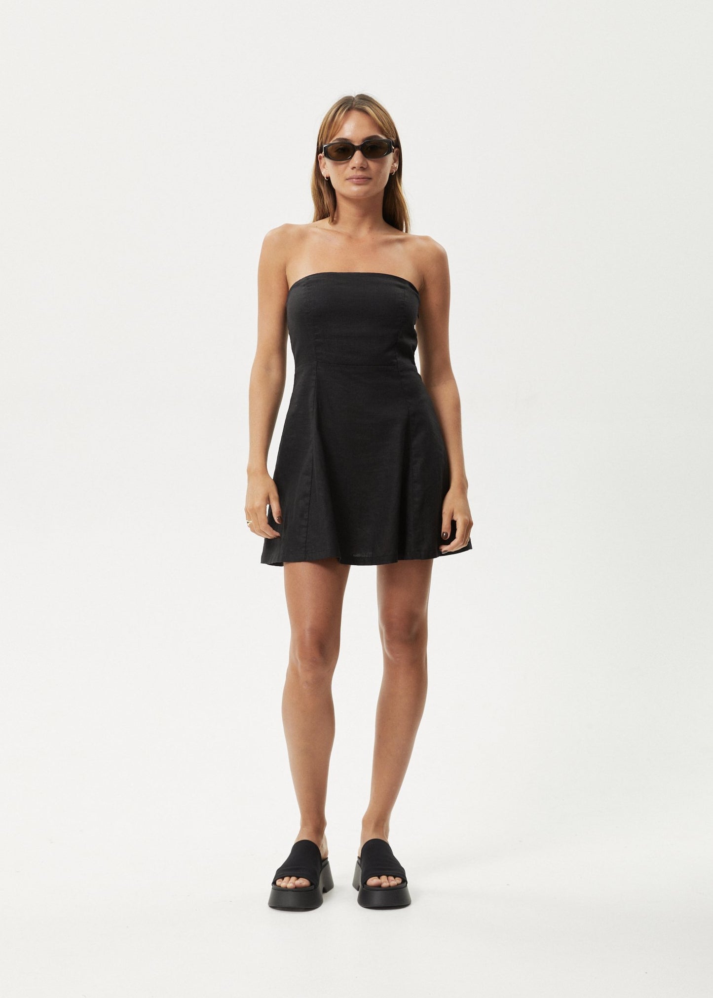 Lilo - Strapless Mini Dress - AfendsW233811 - Black - XS