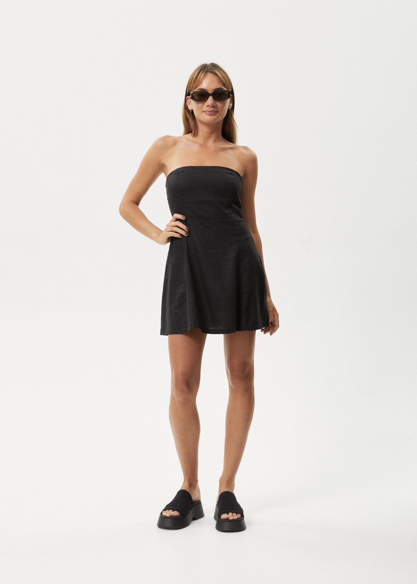 Lilo - Strapless Mini Dress - AfendsW233811 - Black - XS