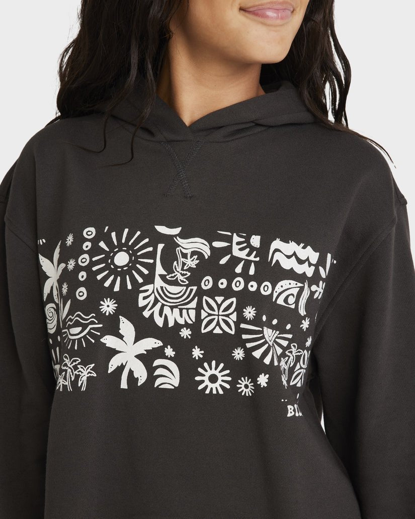 PARADISE STAMP HOODIE - BillabongUBGFT00114 - OFF BLACK - S/8