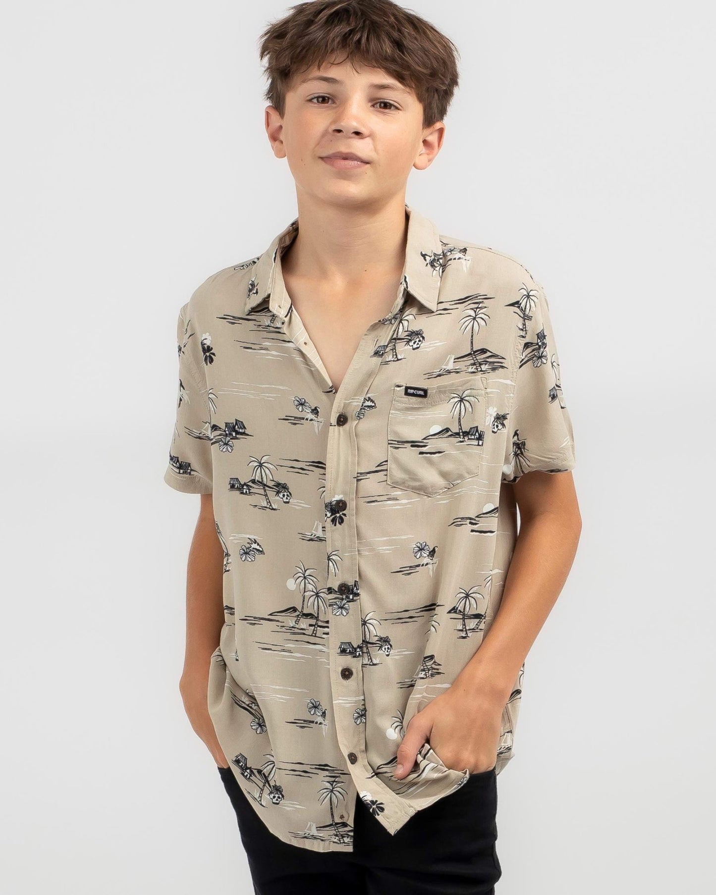 PARTY PACK S/S SHIRT - BOY - Rip Curl00OBSH - TAUPE - 8