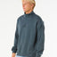 PILL ICON 1/4 ZIP CREW - Rip Curl074MFL - BLACK - S