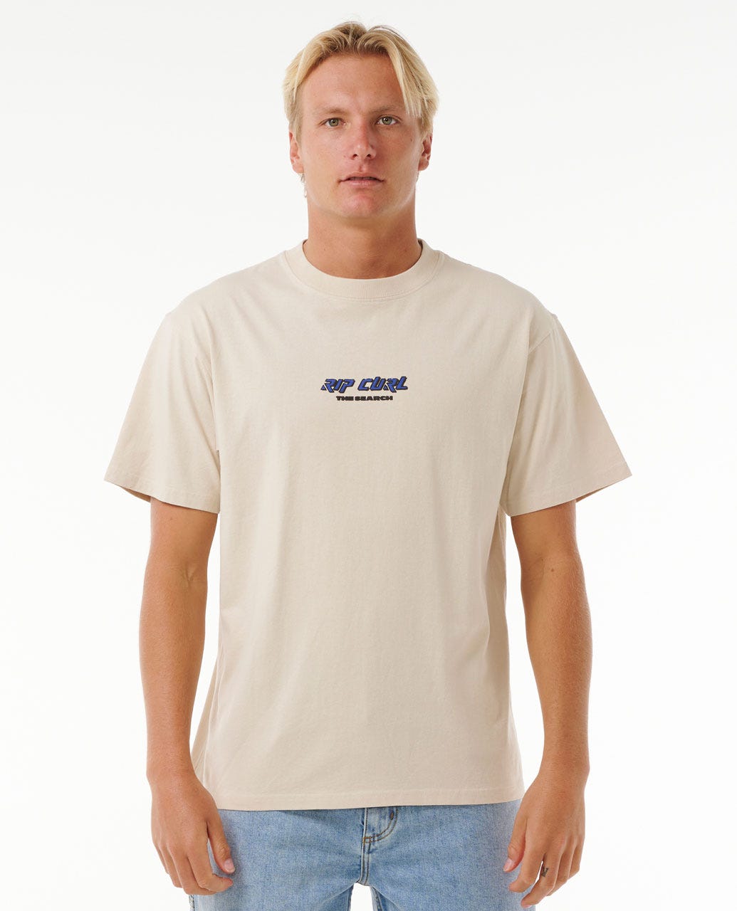 QUEST LOCKUP TEE - Rip Curl0JHMTE - VINTAGE WHITE - S