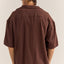 RELAXED TEXTURE SS SHIRT - RhythmF1024M - WT06 - CHOCOLATE - XL