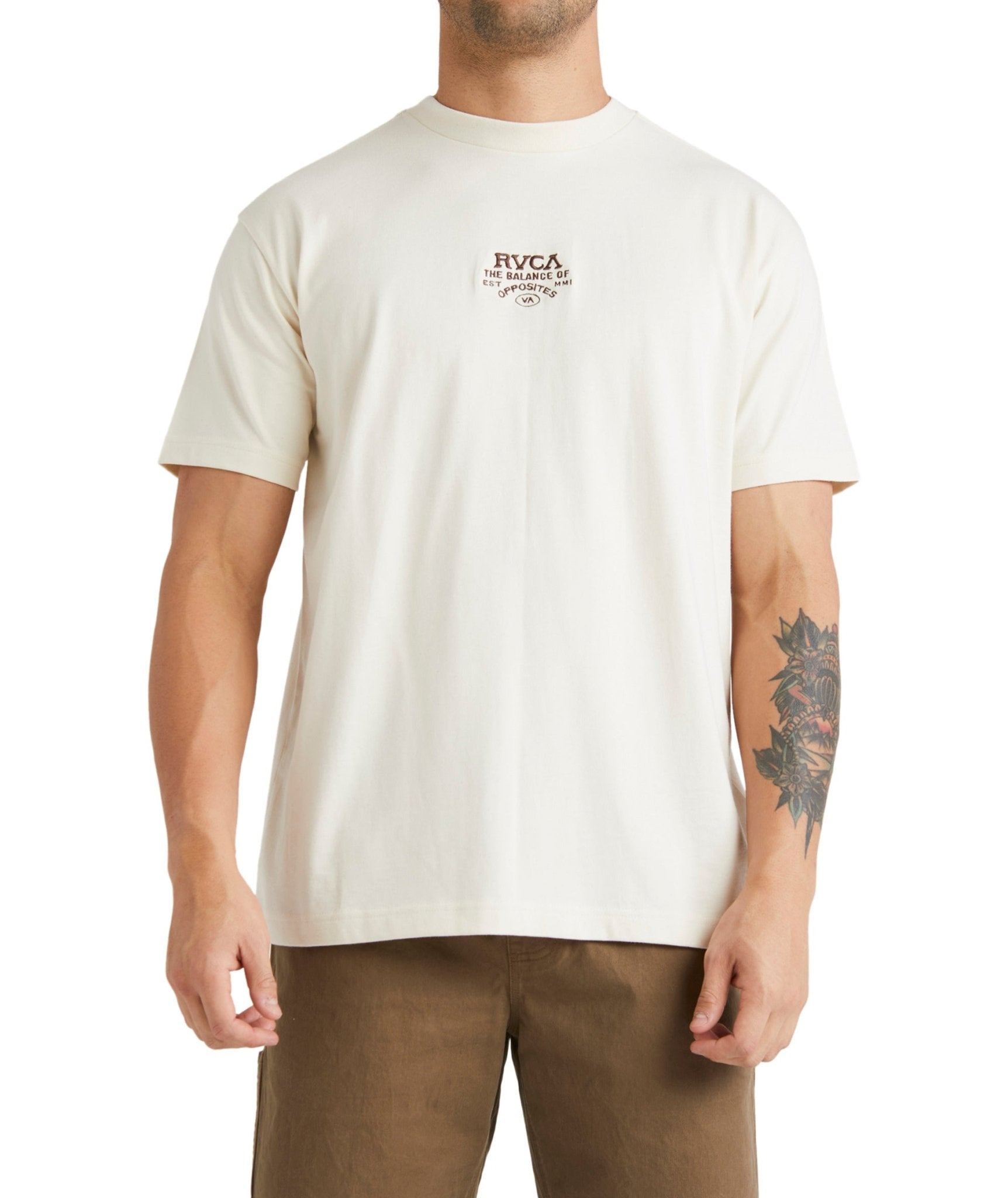 ROSWELL SS TEE - RVCAUVYZT00764 - Unbleached - S