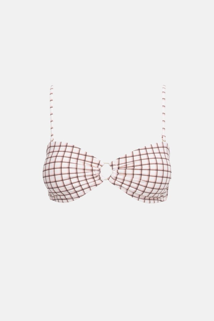 RUMI CHECK RING BANDEAU TOP - Rhythm0724SW - BT08 - NATURAL - 6