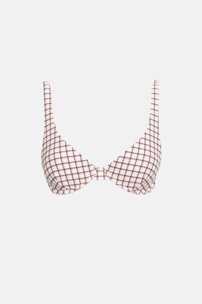 RUMI CHECK UNDERWIRE TOP - Rhythm0724SW - BT09 - NATURAL - 6