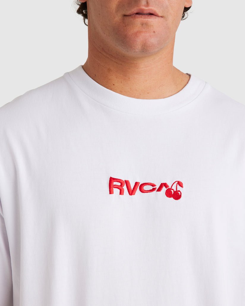 RVCA CHERRIES SS TEE - RVCAUVYZT00825 - White - XL