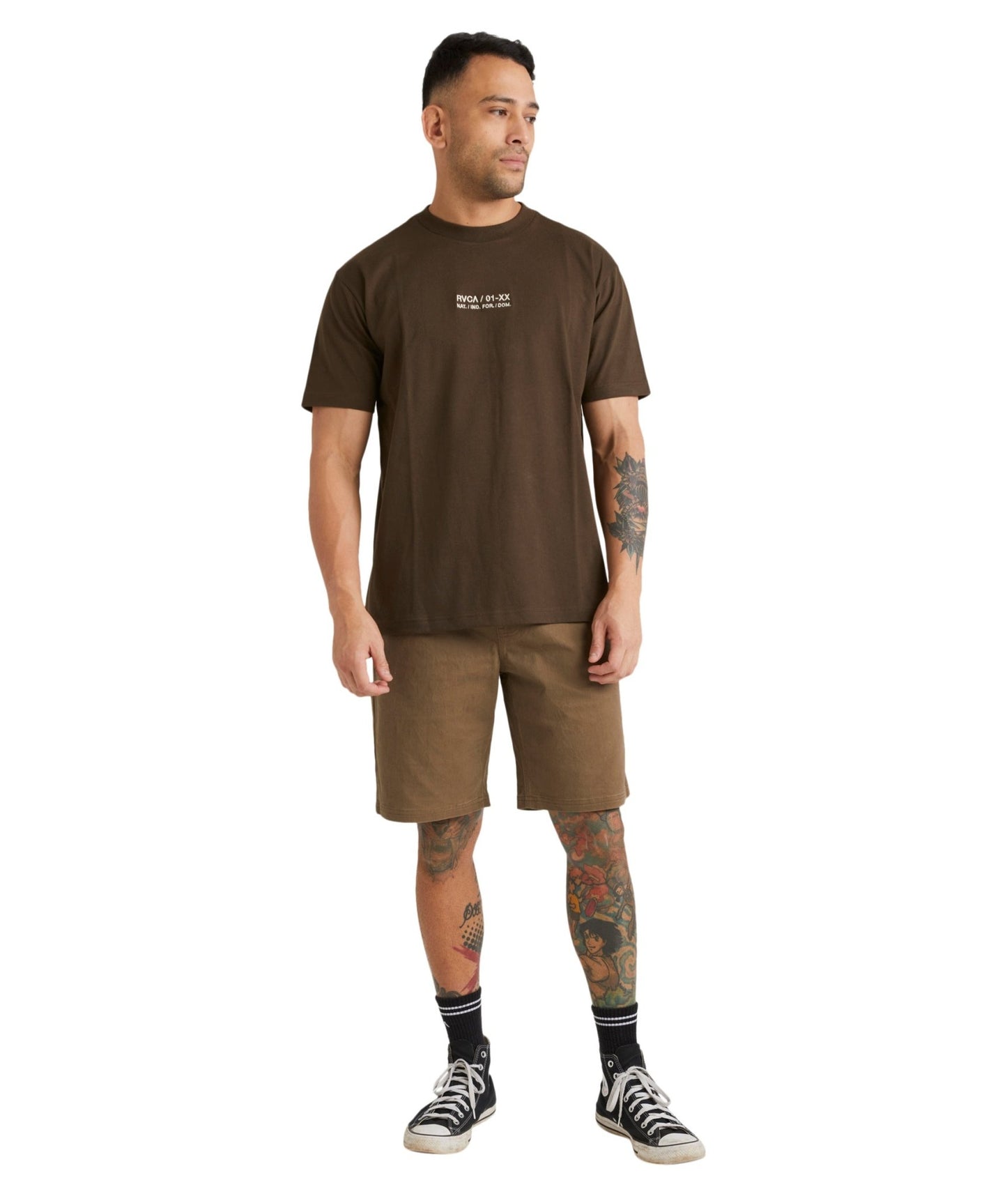 RVCA CIRCA SS TEE - RVCAUVYZT00512 - Chocolate - S