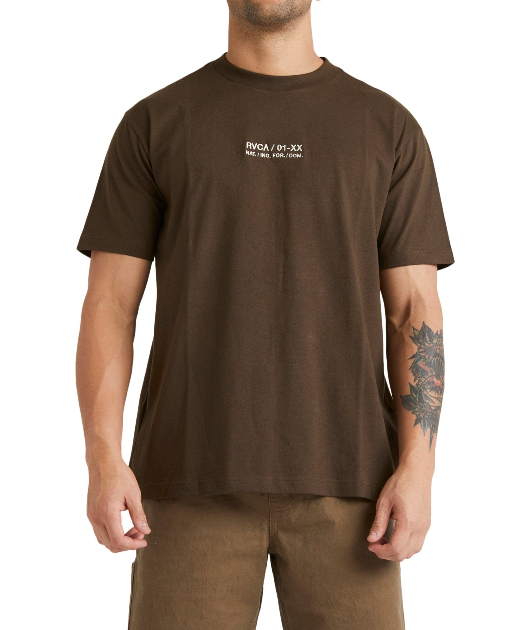 RVCA CIRCA SS TEE - RVCAUVYZT00512 - Chocolate - S