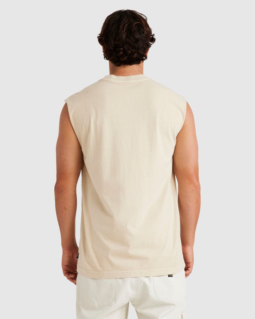 RVCA KANJI MUSCLE - RVCAUVYZT00835 - Latte - S