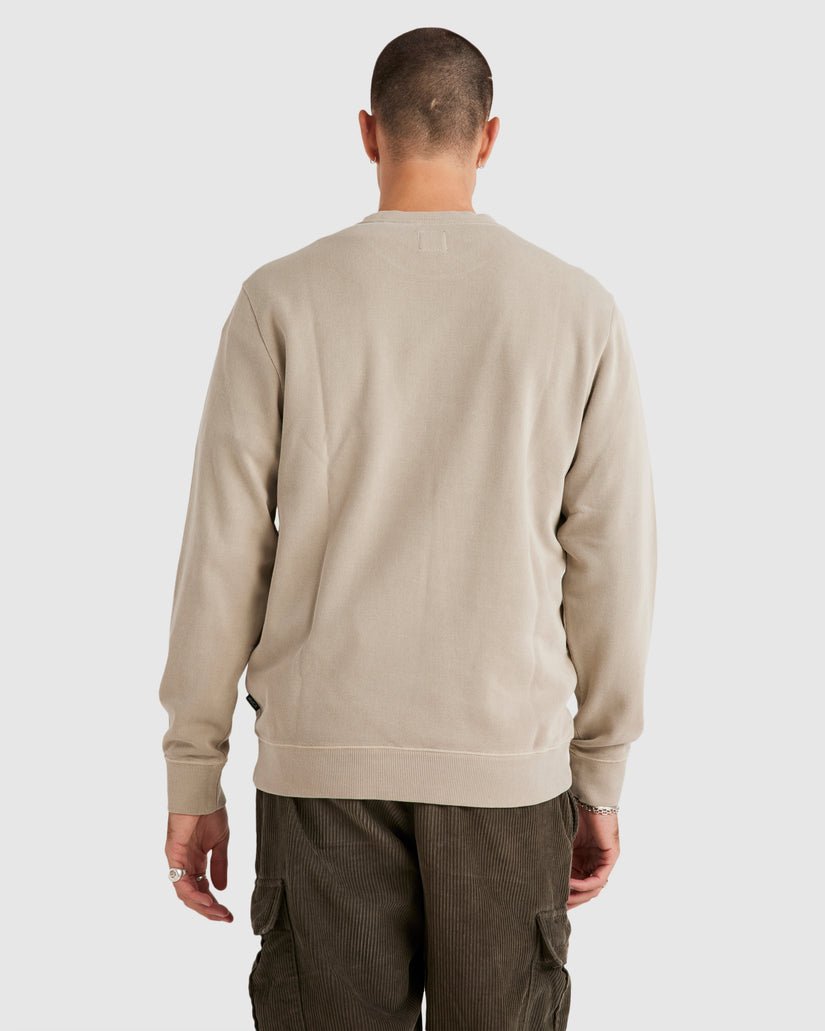 RVCA SMALLS CREW - RVCAUVYFT00112 - Light Khaki - XS