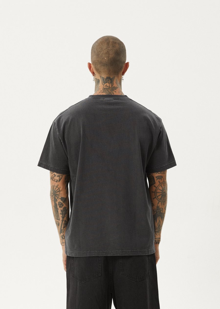 Scorched - Heavy Recycled Boxy Fit Tee - AfendsM243005 - Stone Black - S