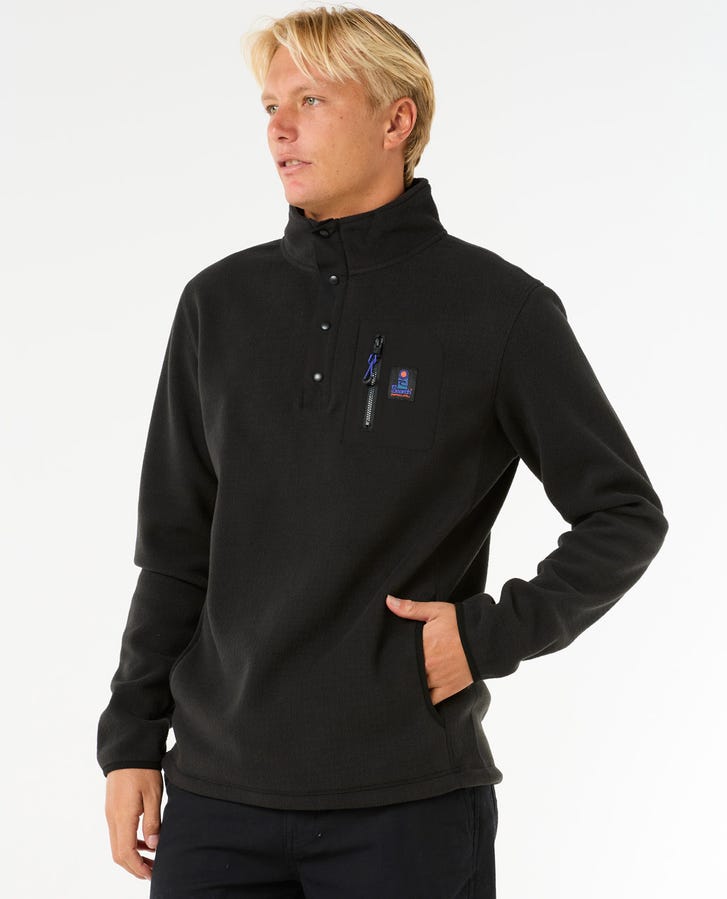 SEARCH POLAR FLEECE CREW - Rip Curl05QMFL - BLACK - S