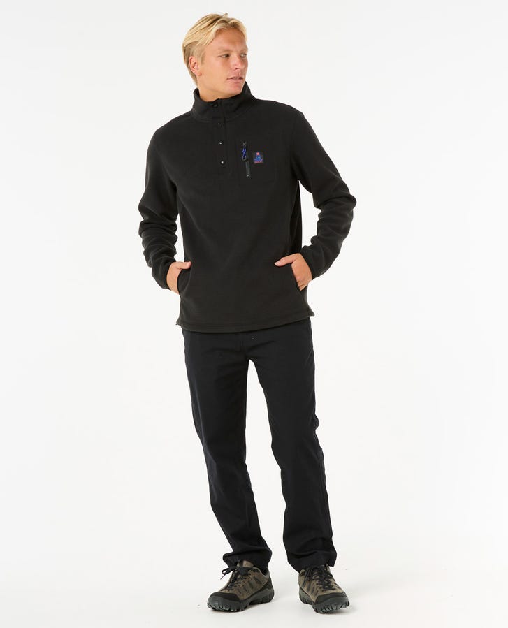 SEARCH POLAR FLEECE CREW - Rip Curl05QMFL - BLACK - S