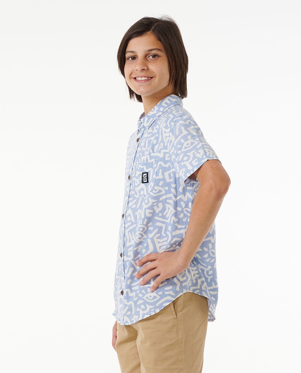 SEARCH SS SHIRT - BOY - Rip Curl014BSH - SPRAY BLUE - 8