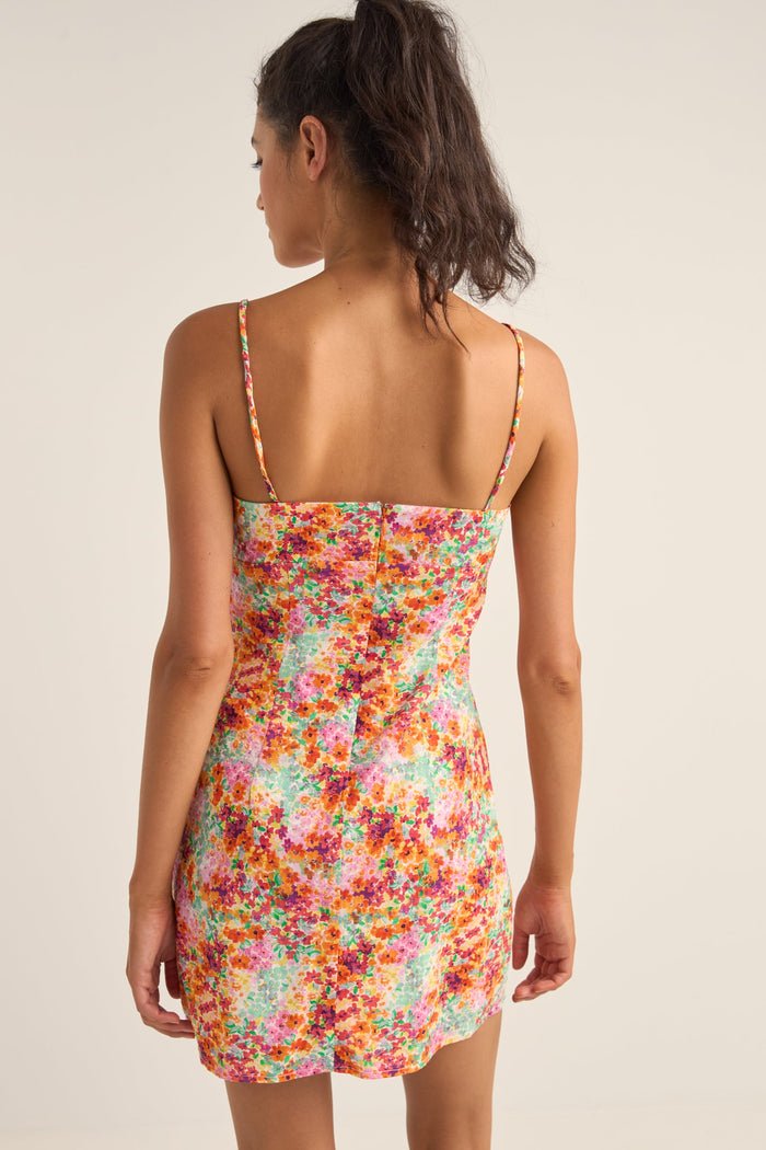 SIERRA FLORAL MINI DRESS - Rhythm1024W - DR06 - ORANGE - 6