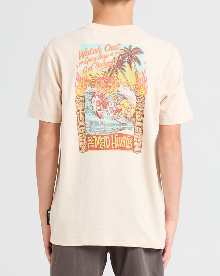 SPICY BOYS | YOUTH SS TEE - Mad HueysH424B01003 - CEMENT - 6