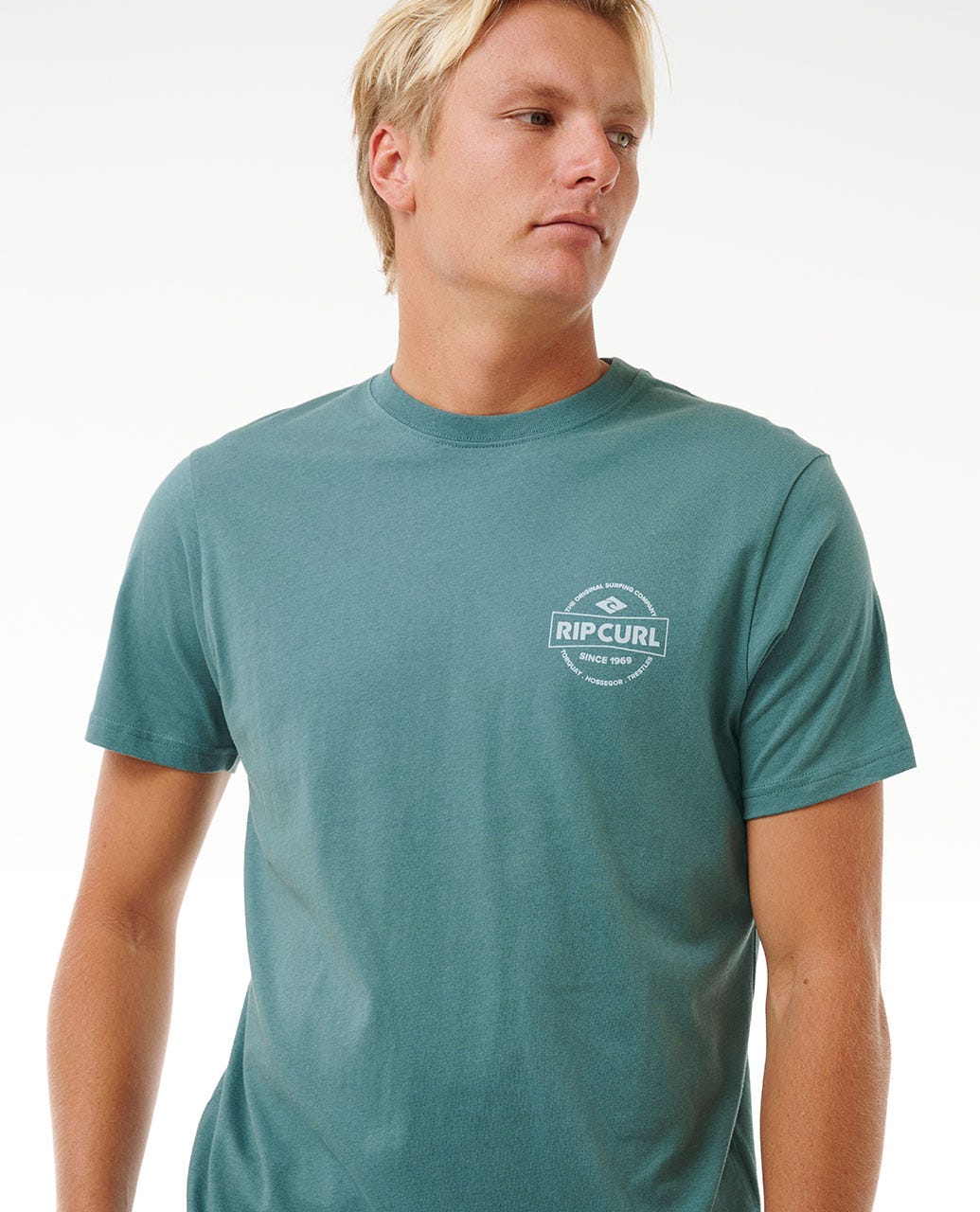 STAPLE TEE - Rip Curl0MKMTE - BLUE STONE - S