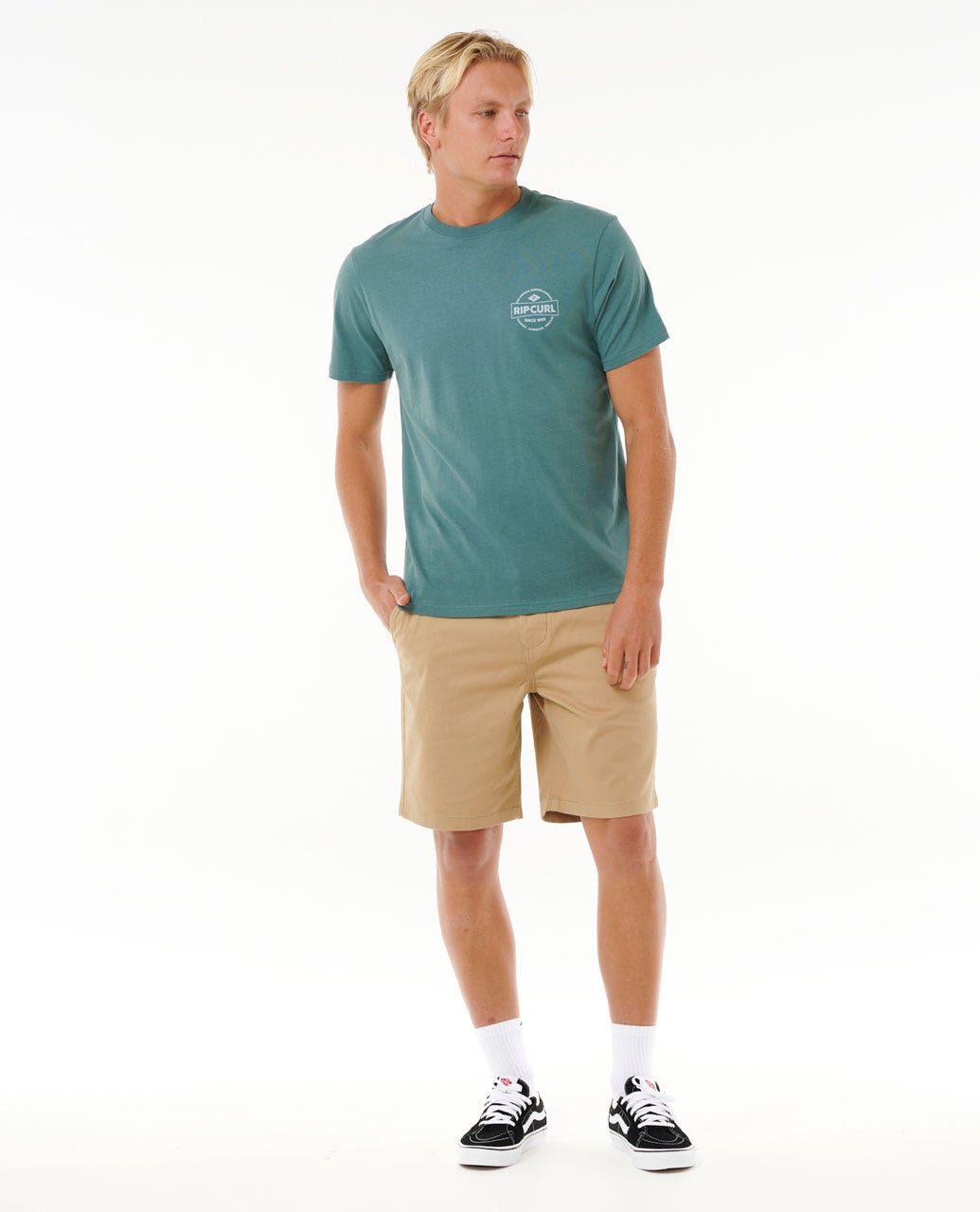 STAPLE TEE - Rip Curl0MKMTE - BLUE STONE - S