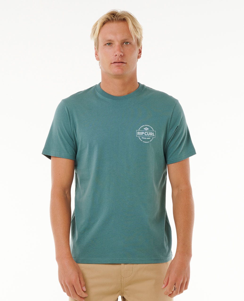 STAPLE TEE - Rip Curl0MKMTE - BLUE STONE - S