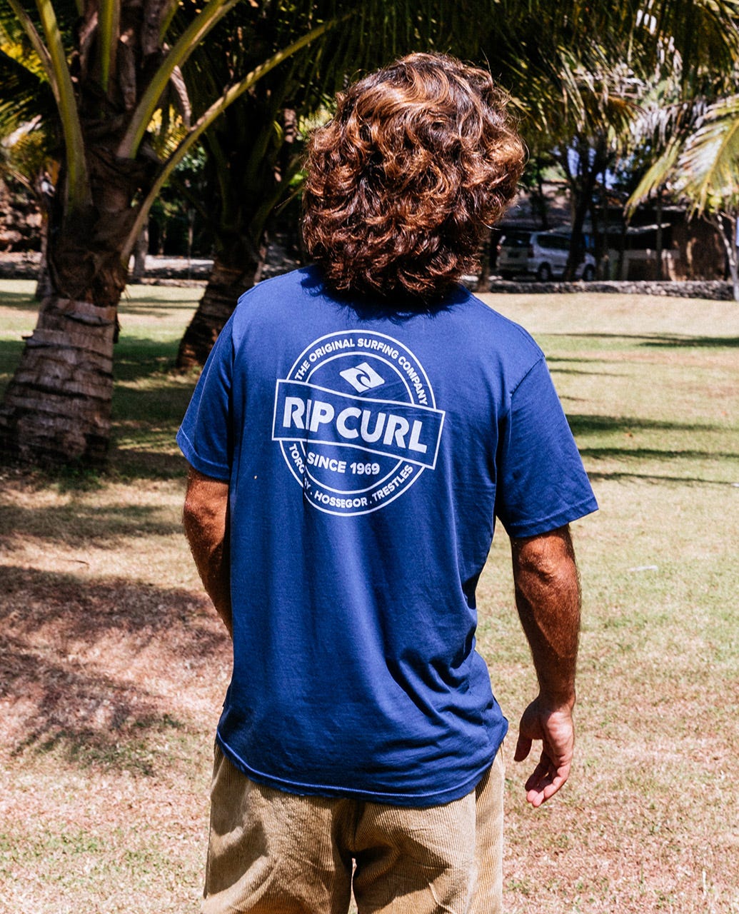 STAPLE TEE - Rip Curl0MKMTE - BLUE STONE - S