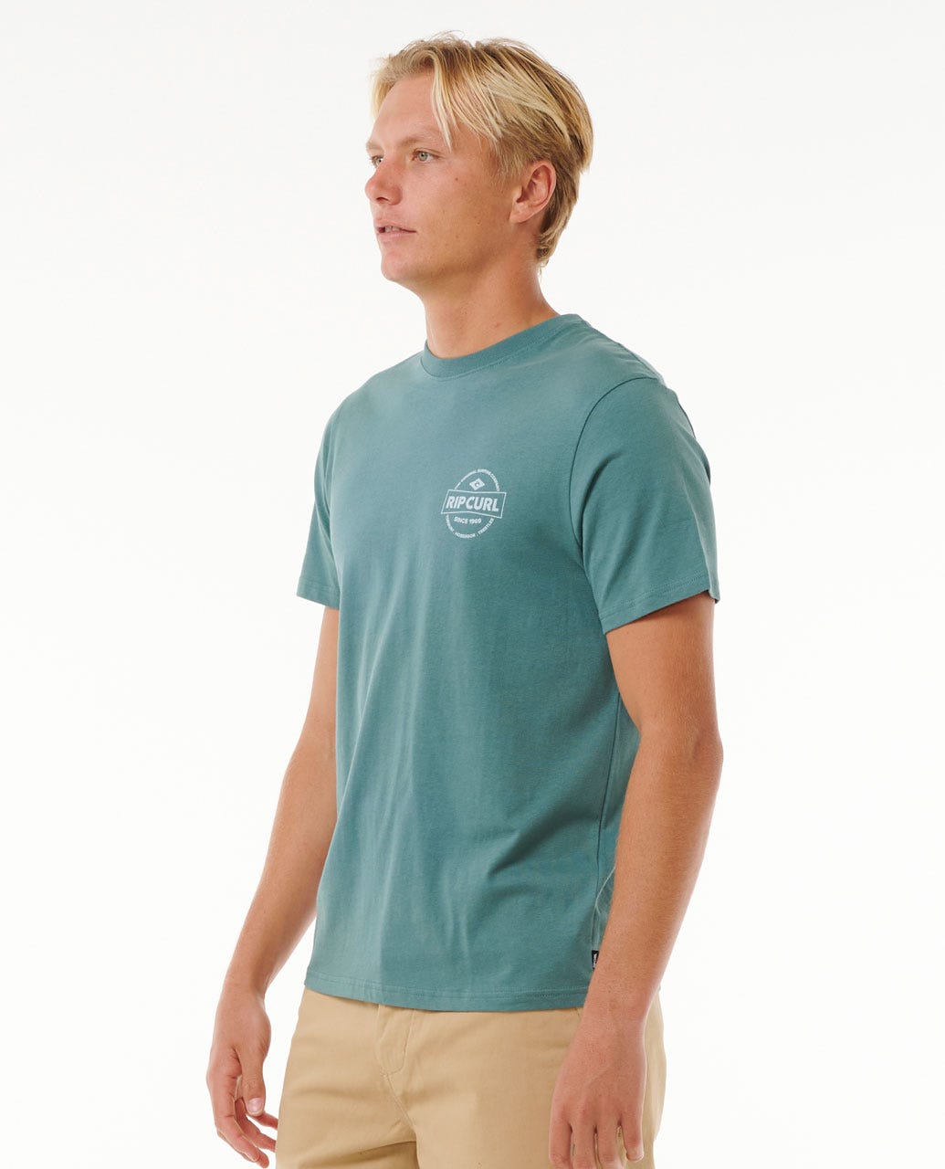 STAPLE TEE - Rip Curl0MKMTE - BLUE STONE - S