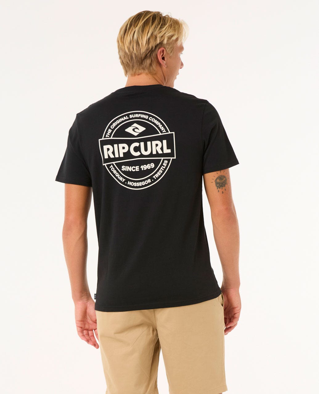 STAPLE TEE - Rip Curl0MKMTE - BLACK - S