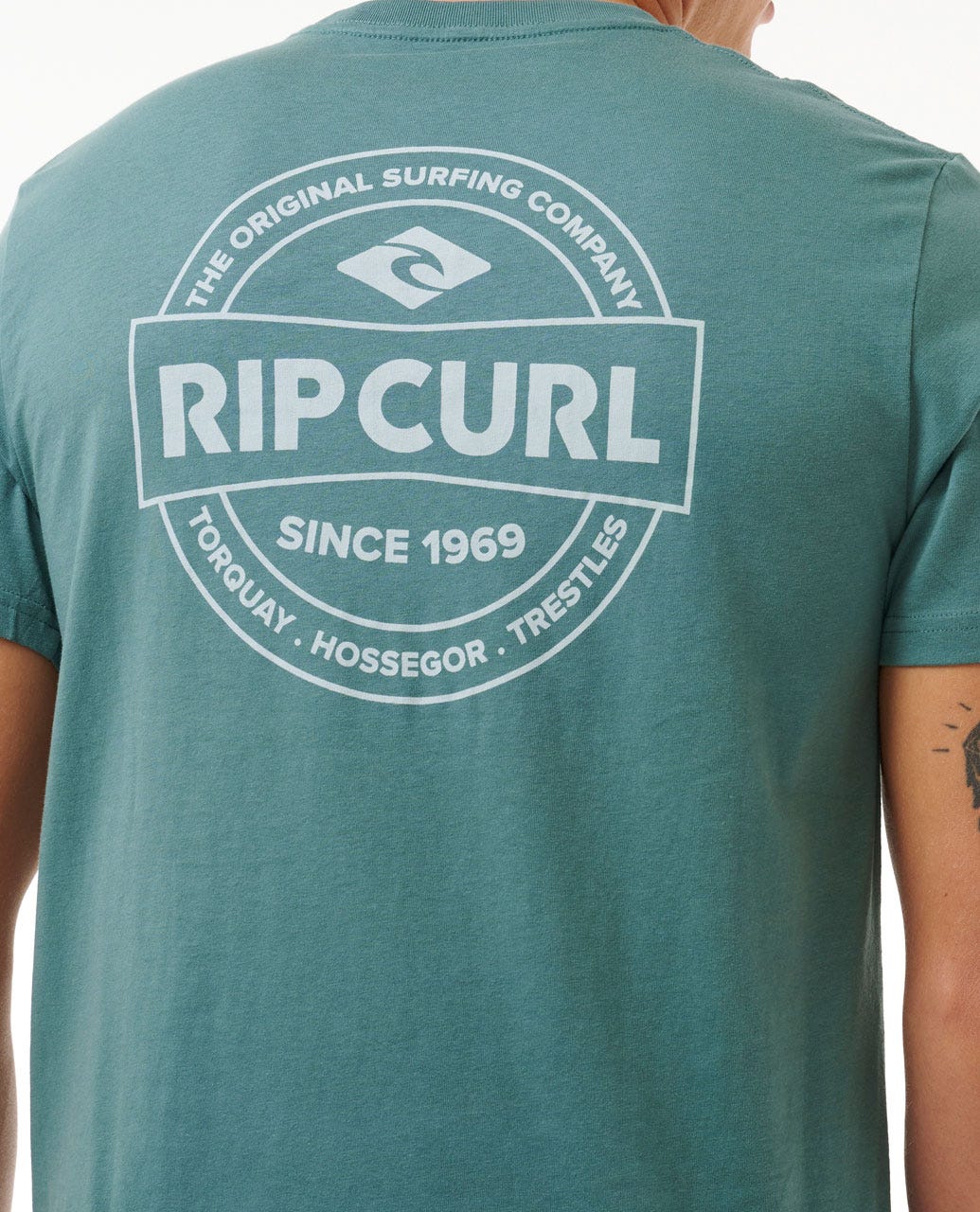 STAPLE TEE - Rip Curl0MKMTE - BLUE STONE - S