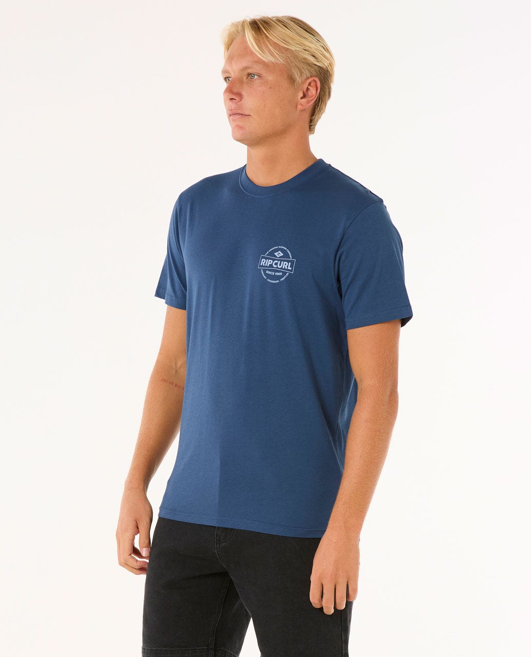 STAPLE TEE - Rip Curl0MKMTE - BLUE STONE - S