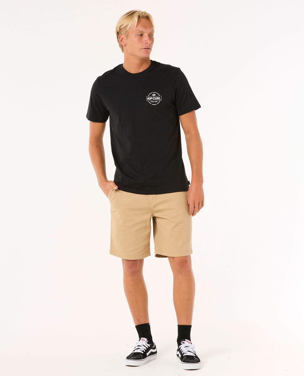 STAPLE TEE - Rip Curl0MKMTE - BLUE STONE - S