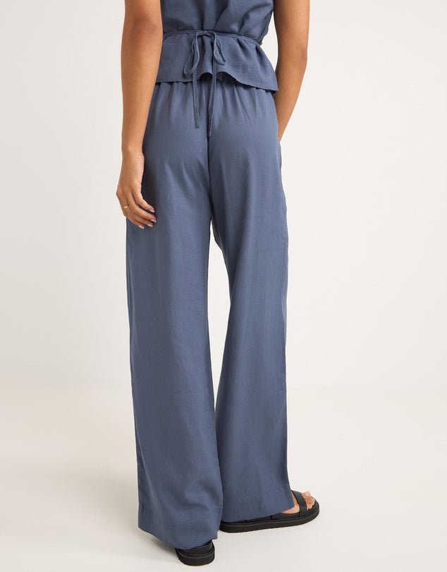 STEVIE WIDE LEG PANT - RhythmCD0125W - PA09 - BLUE - 8