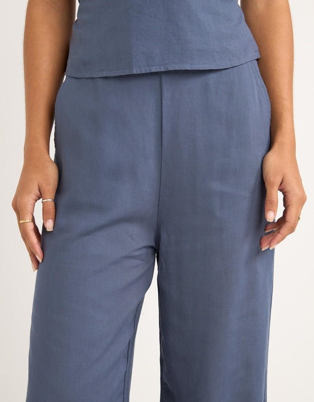 STEVIE WIDE LEG PANT - RhythmCD0125W - PA09 - BLUE - 8