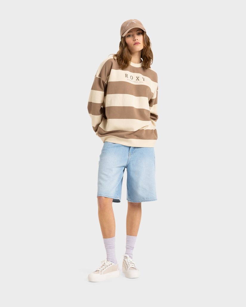 STRICTLY STRIPES OVERSIZED - RoxyERJFT04954 - Parchement Strictly - XS