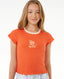 SUMMER SOLSTICE RIB TEE - GIRL - Rip Curl03HGTE - BRIGHT RED - 8