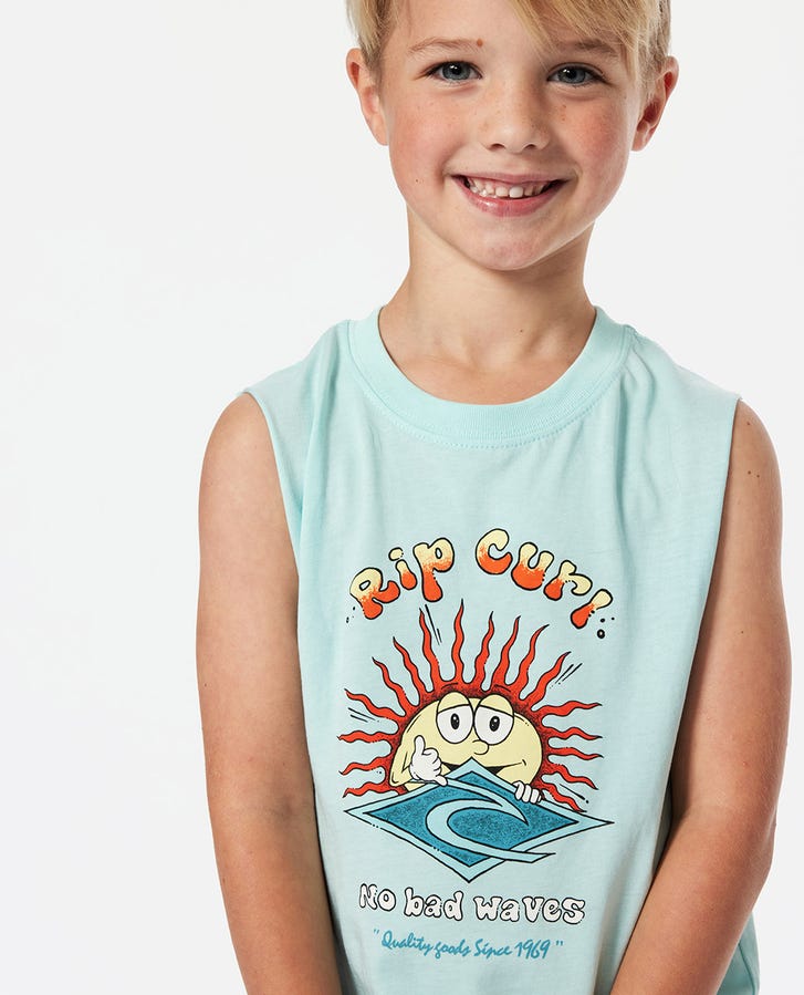 SUN SHAKA TANK - BOY - Rip Curl01XTTE - LIGHT BLUE - 1to2