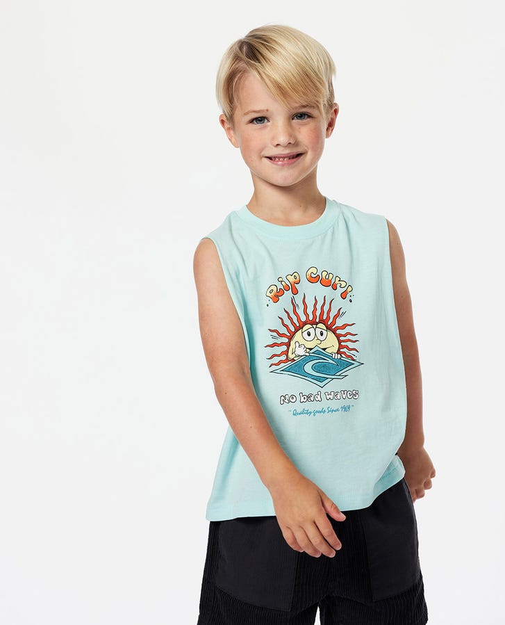 SUN SHAKA TANK - BOY - Rip Curl01XTTE - LIGHT BLUE - 1to2