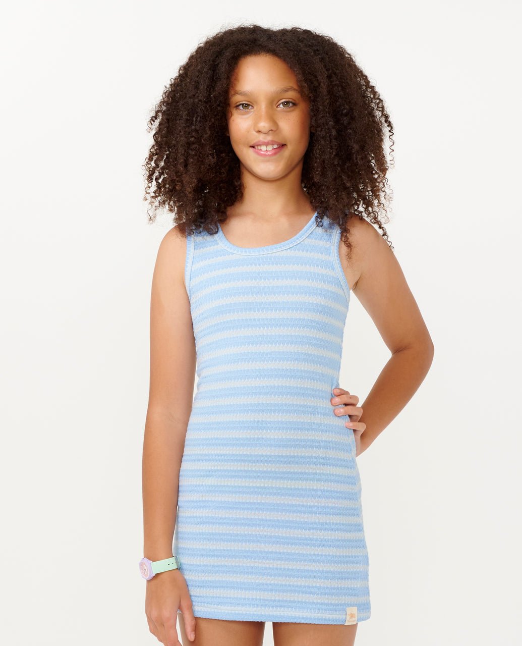 SUN SOL BOBBI DRESS - GIRL - Rip Curl00NGDR - MID BLUE - 8