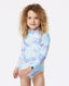 SUNKISSED LS SURFSUIT - GIRL - Rip Curl014JRV - BRIGHT BLUE - 1 - 2