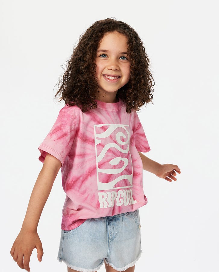 SUNKISSED TIE DYE TEE - GIRL - Rip Curl01HJTE - HOT PINK - 1to2