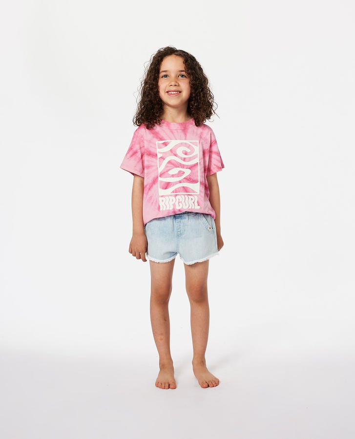 SUNKISSED TIE DYE TEE - GIRL - Rip Curl01HJTE - HOT PINK - 1to2