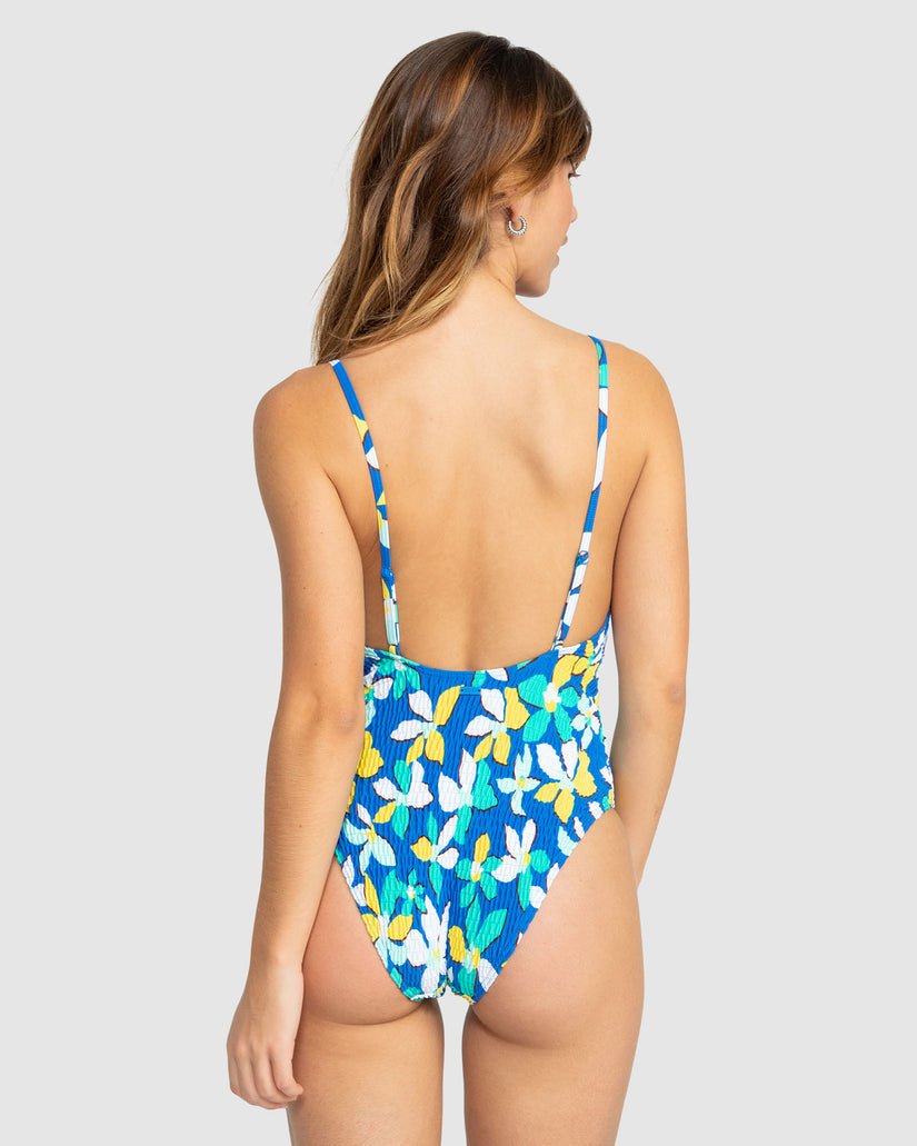 SUNNY DAYS FLORAL ONE PIECE - RoxyERJX103692 - Bright White Sunligh - XS