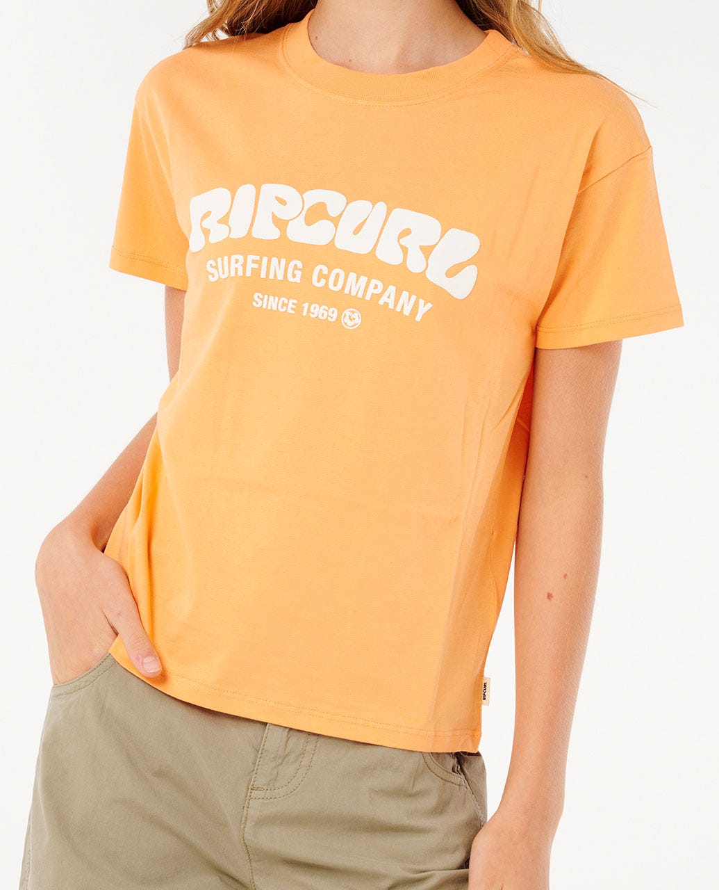 SURF PUFF RELAXED TEE - GIRL - Rip Curl03EGTE - ORANGE - 8