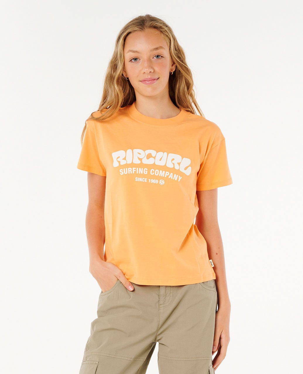 SURF PUFF RELAXED TEE - GIRL - Rip Curl03EGTE - ORANGE - 8