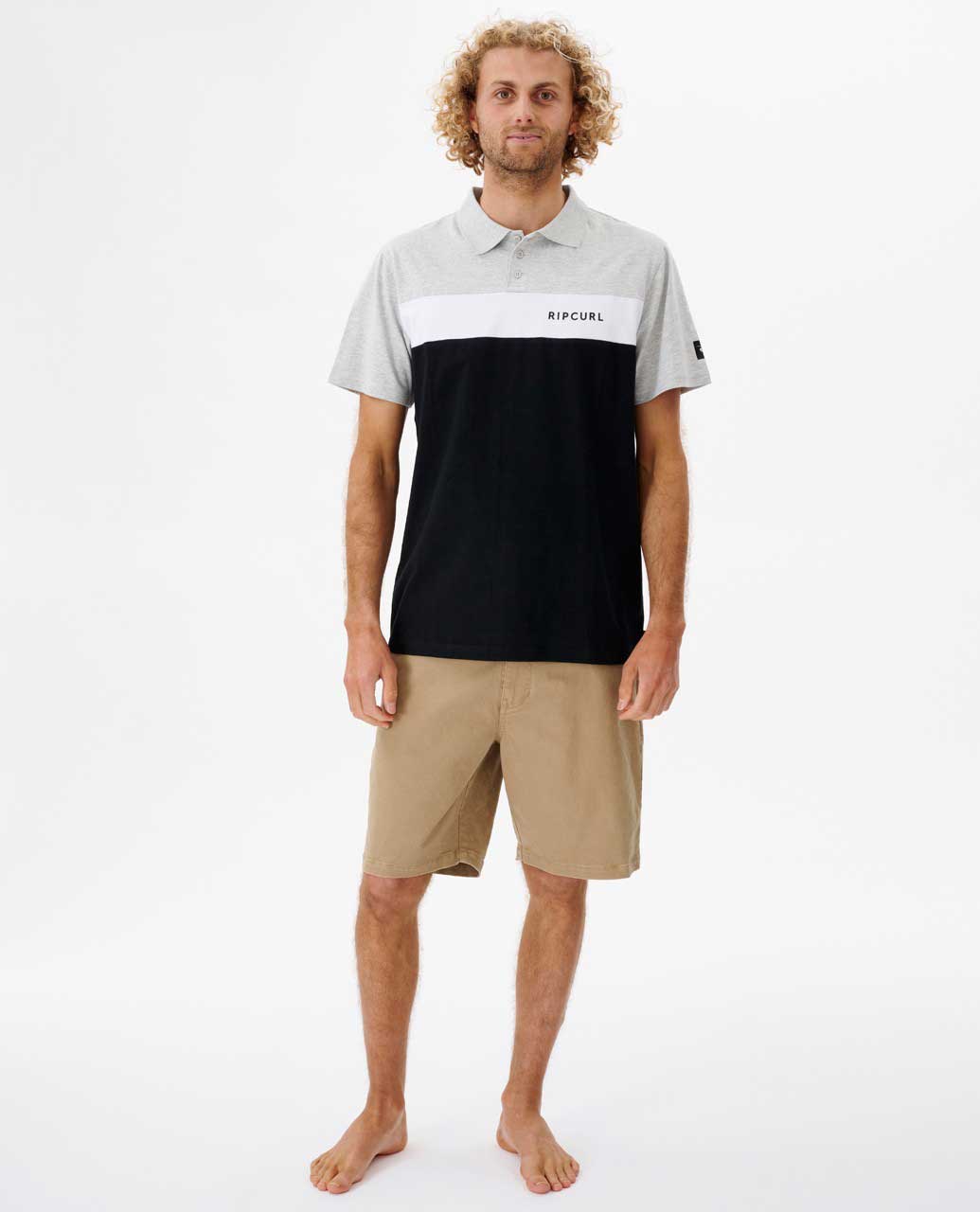 UNDERTOW PANEL POLO - Rip CurlCPLAA9 - BLACK - S